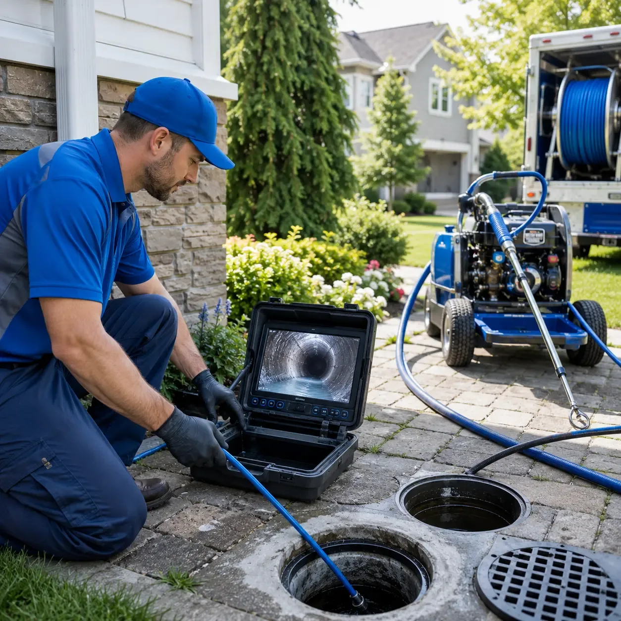 Outdoor drain cleaning professionals serving Union City, MI
